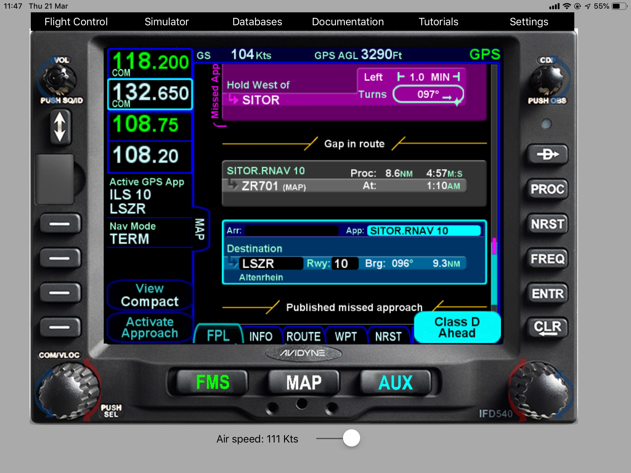 IFD 540 FPL Programming