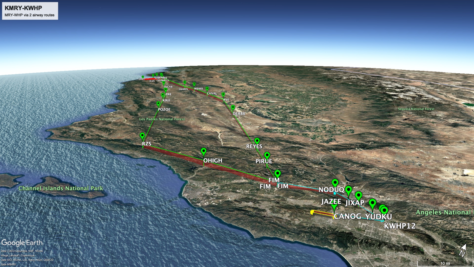 KMRY Standard Instrument Departures
